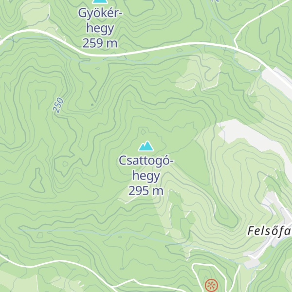 Map of Csattogó-hegy