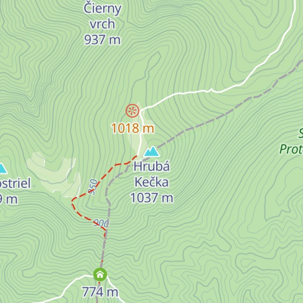 Map of Hrubá Kečka
