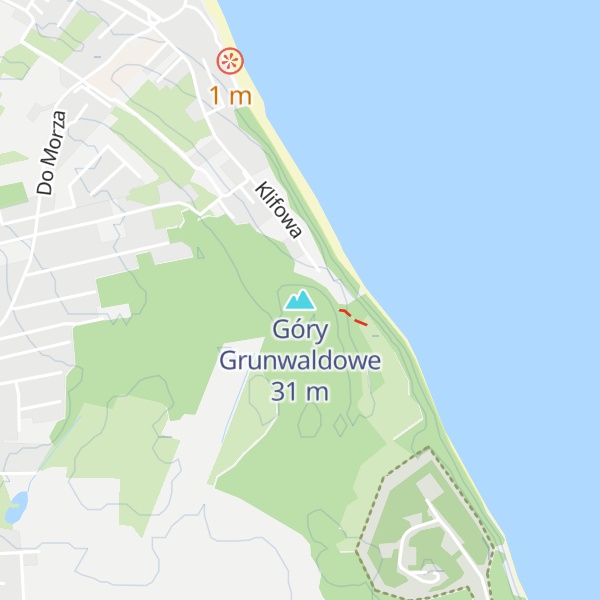 Map of Góry Grunwaldowe