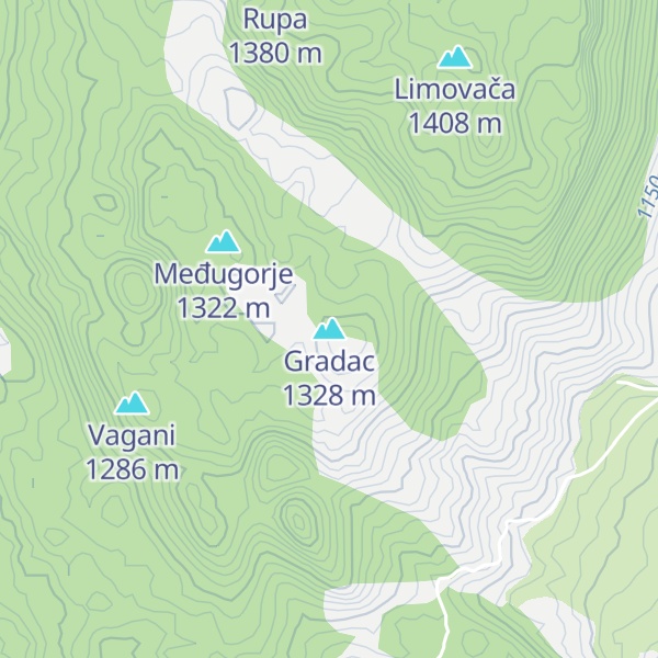Map of Gradac