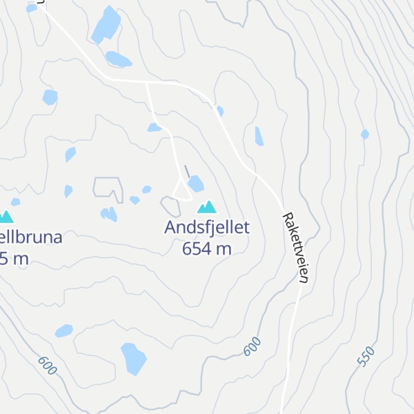 Map of Andsfjellet