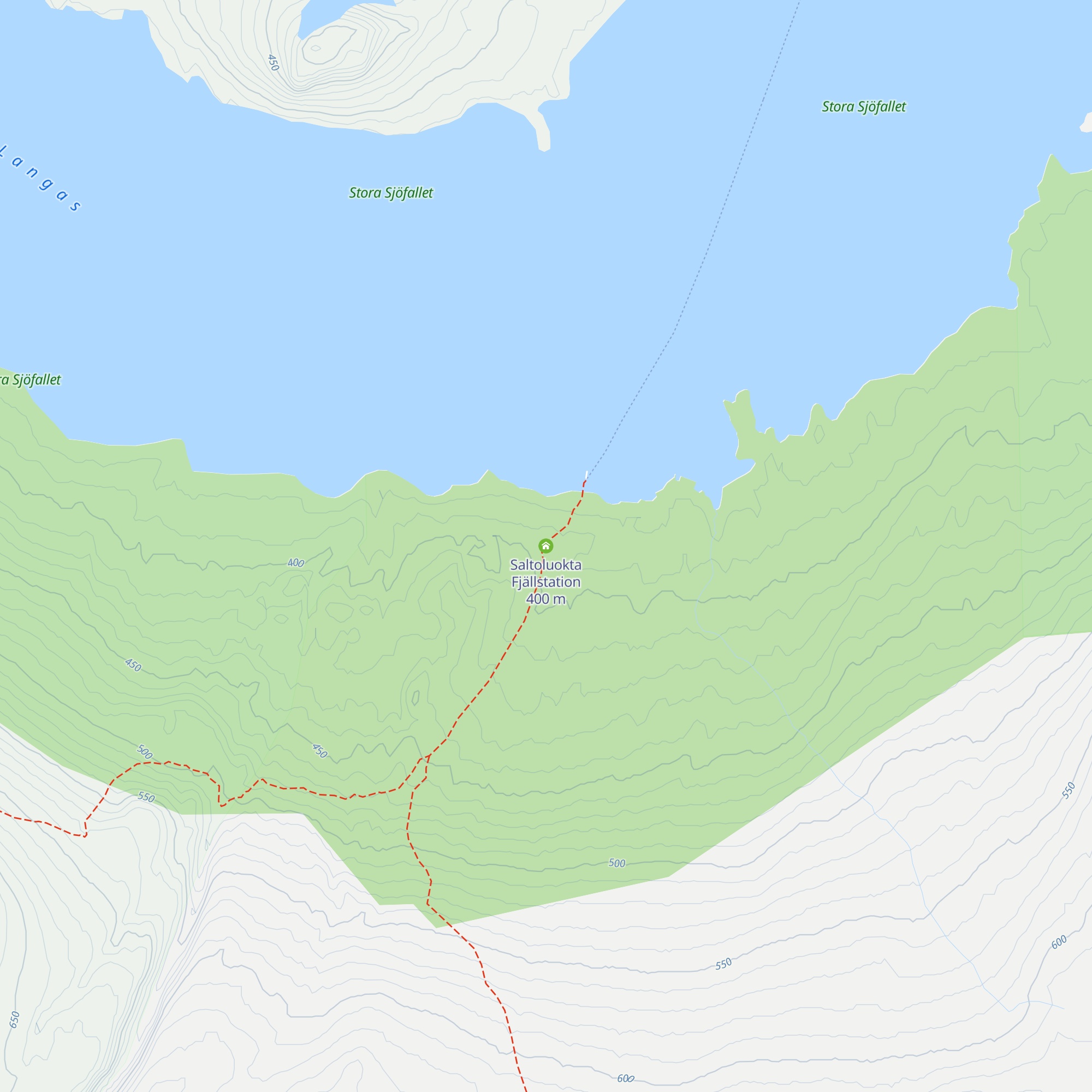 Saltoluokta Fjällstation map