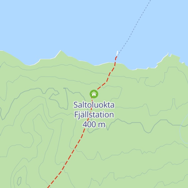 Map of Saltoluokta Fjällstation