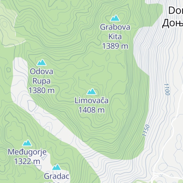 Map of Limovača