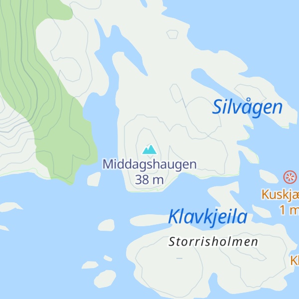 Map of Middagshaugen