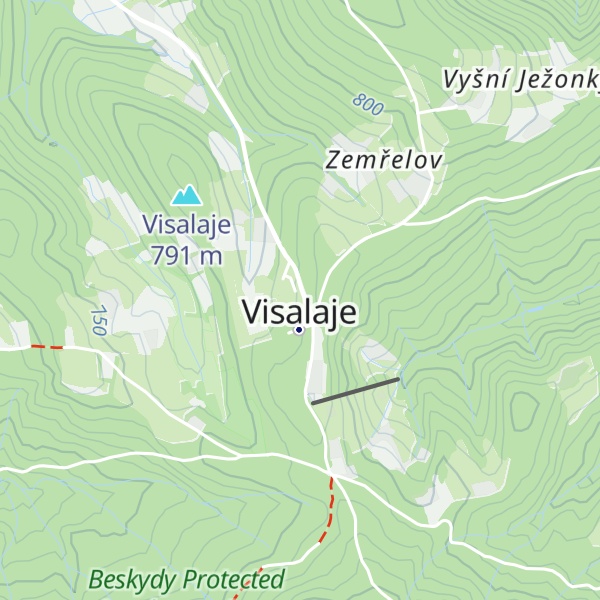 Map of Chata Visalaje
