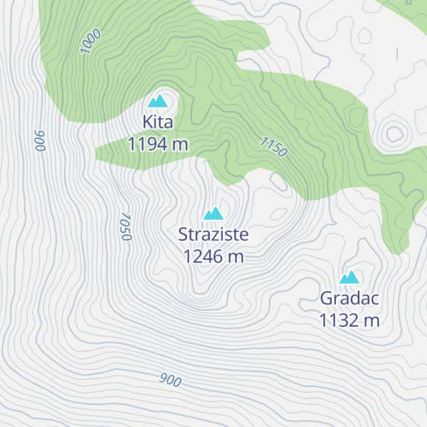 Map of Straziste