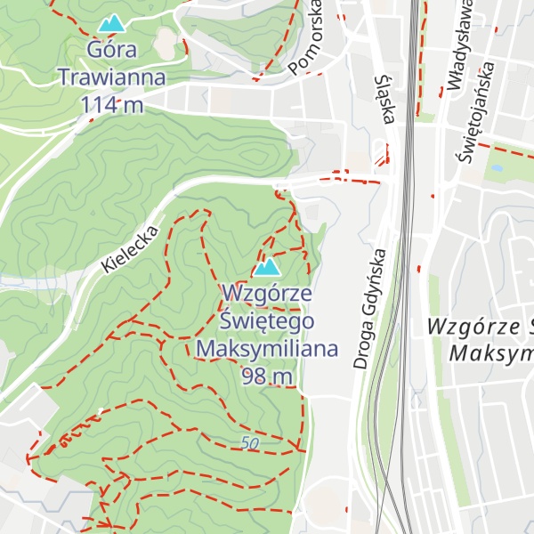 Map of Wzgórze Świętego Maksymiliana
