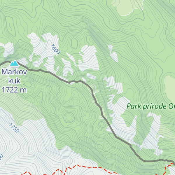 Map of Visoki Brijeg