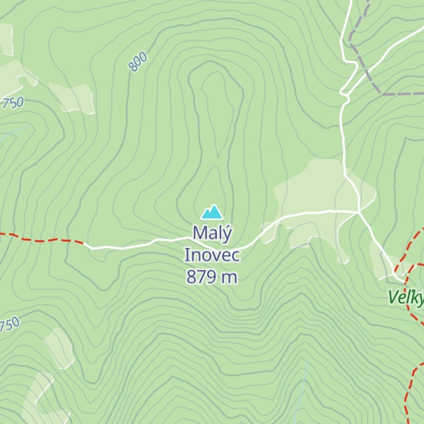 Map of Malý Inovec