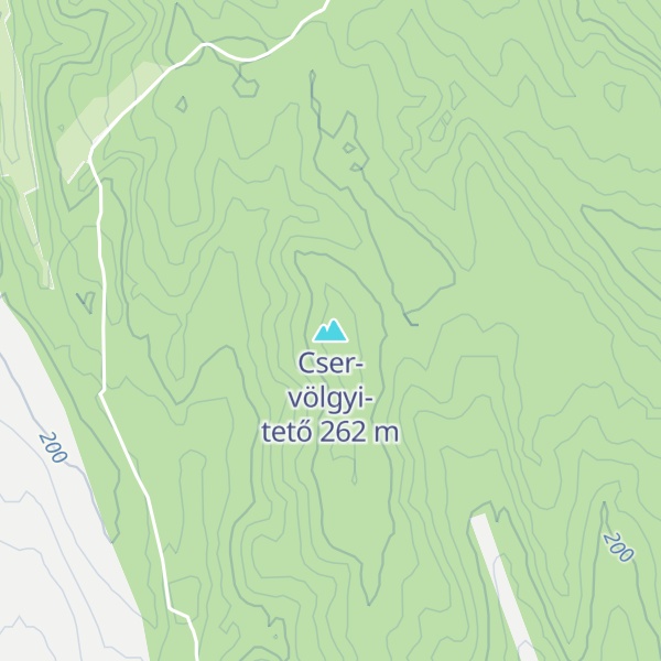 Map of Cser-völgyi-tető