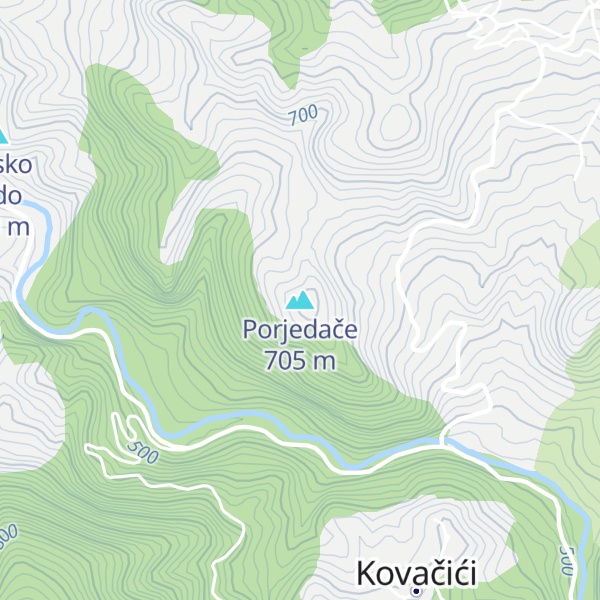 Map of Porjedače