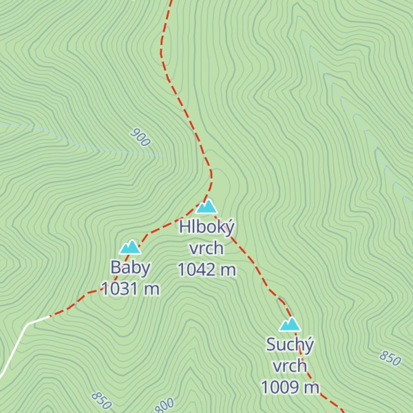 Map of Hlboký vrch