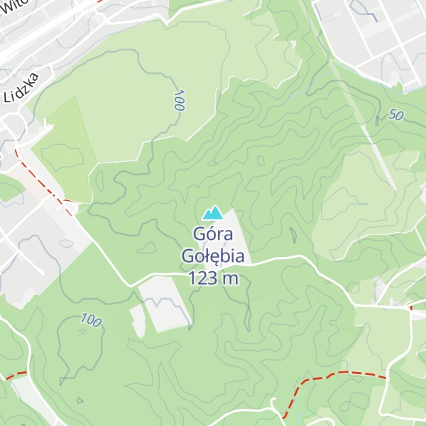 Map of Góra Gołębia