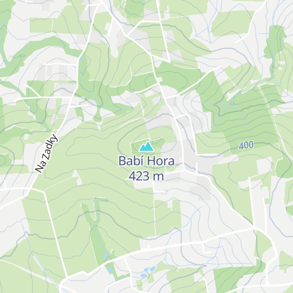 Map of Babí Hora