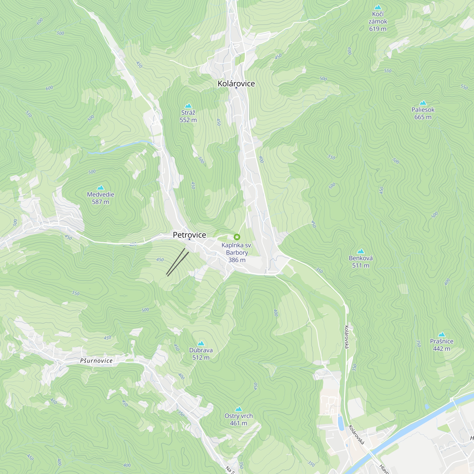 Kaplnka sv. Barbory map