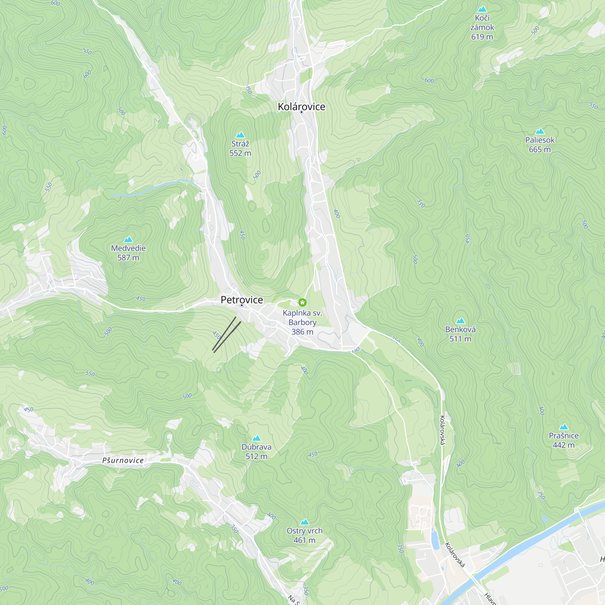 Kaplnka sv. Barbory map