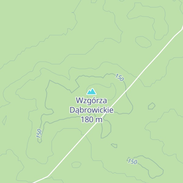 Map of Wzgórza Dąbrowickie