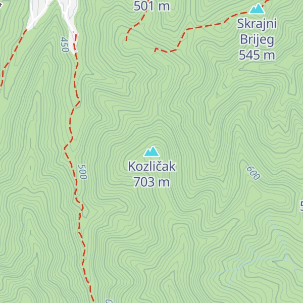 Map of Kozličak