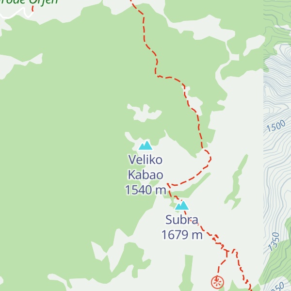 Map of Veliko Kabao