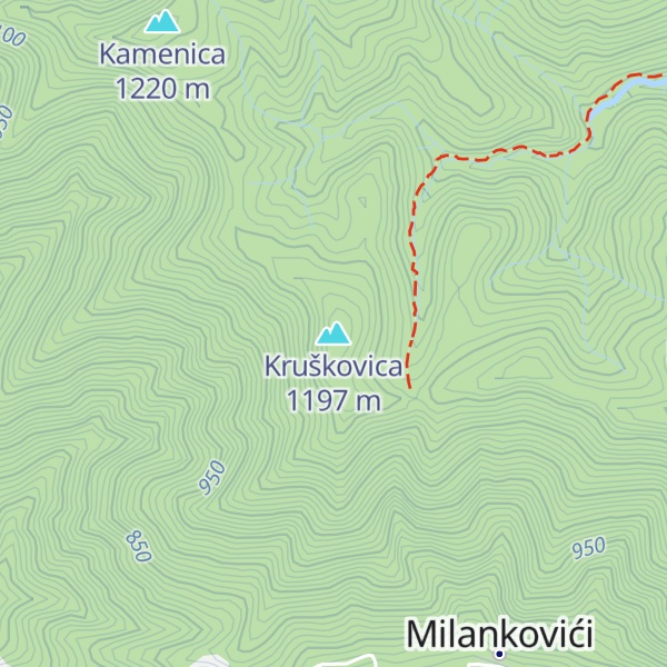 Map of Kruškovica