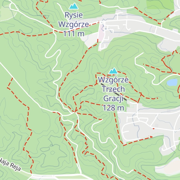 Map of Łysa Góra