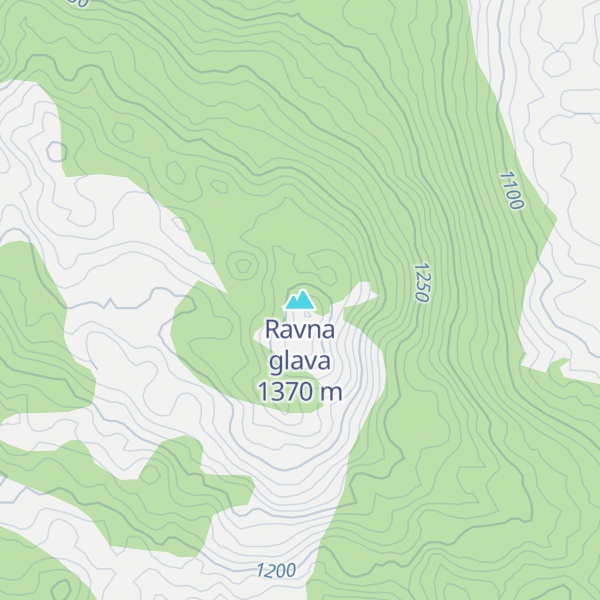 Map of Ravna glava