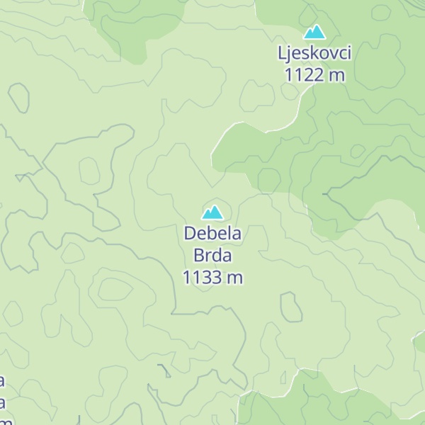 Map of Debela Brda
