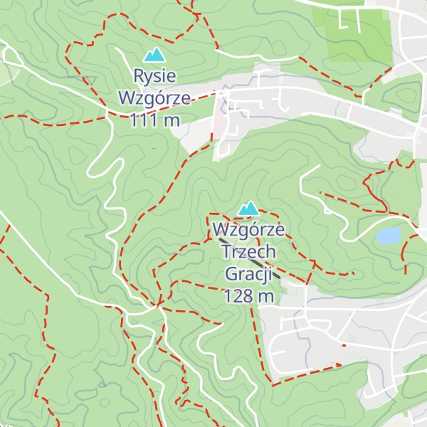 Map of Ośle Wzgórze