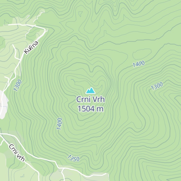 Map of Crni Vrh