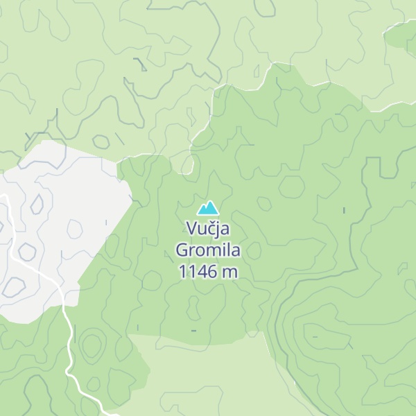 Map of Vučja Gromila