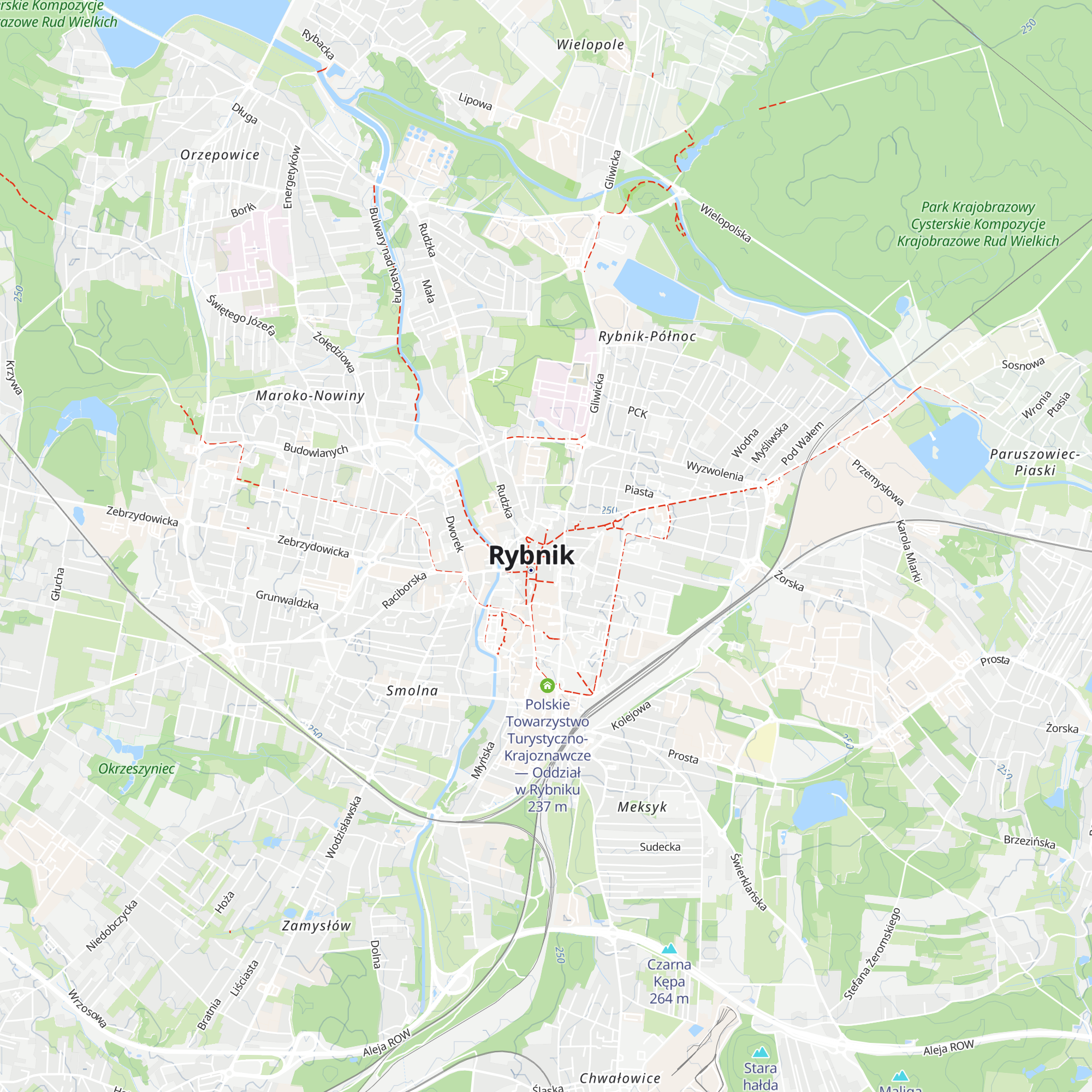 Halo! Rybnik map