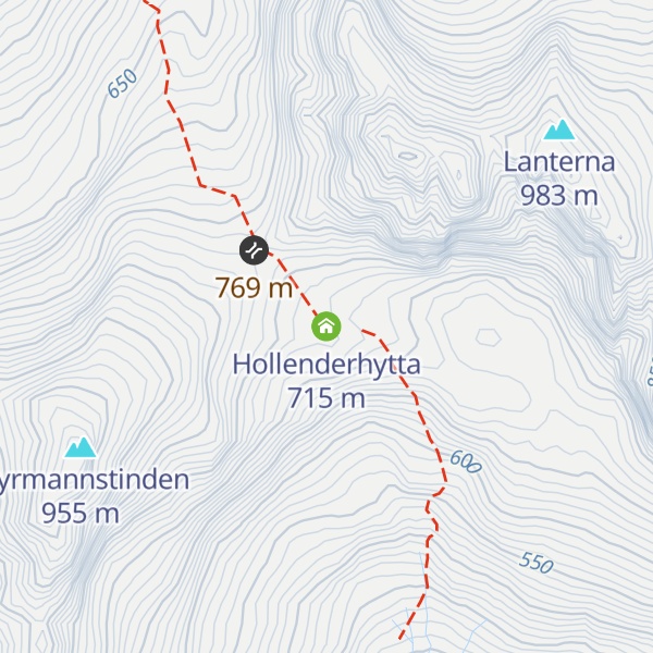 Map of Hollenderhytta