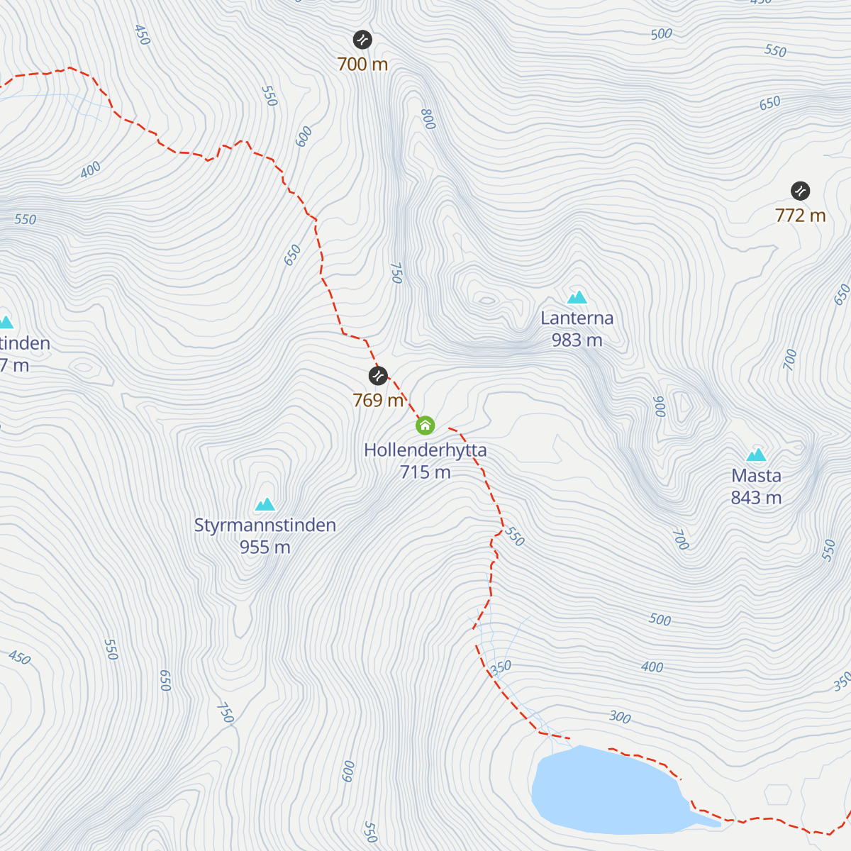 Hollenderhytta map
