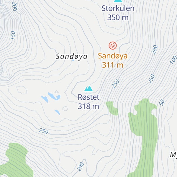 Map of Røstet