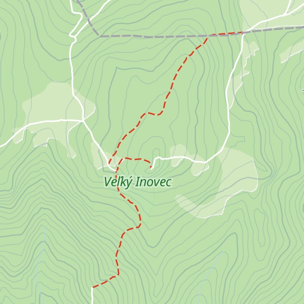 Map of Veľký Inovec