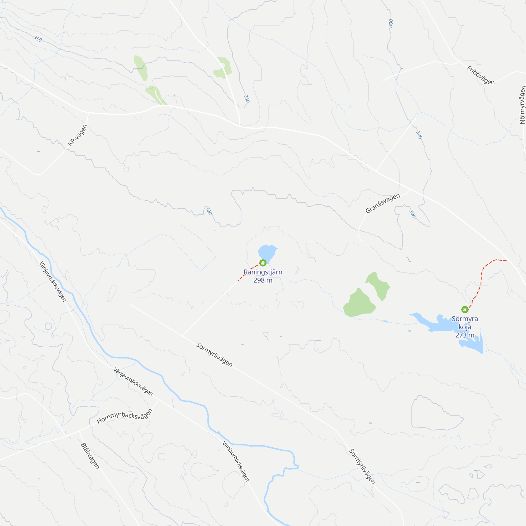 Raningstjärn map