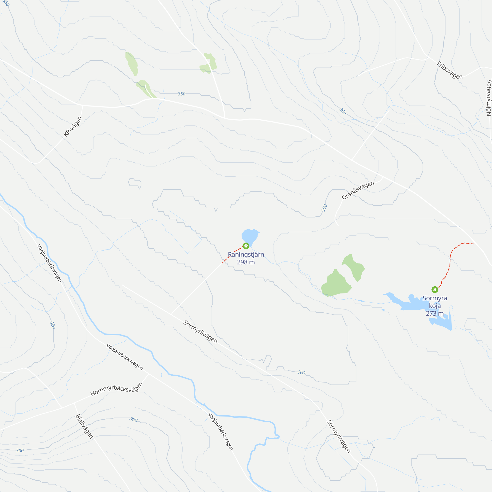 Raningstjärn map