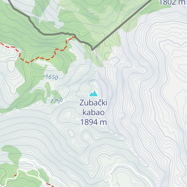 Map of Zubački kabao