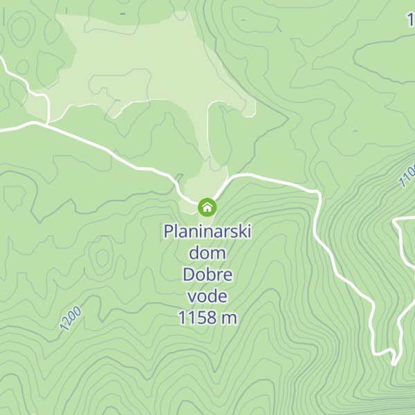 Map of Planinarski dom Dobre vode