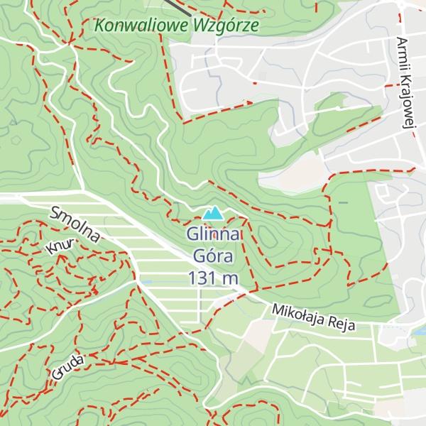 Map of Glinna Góra