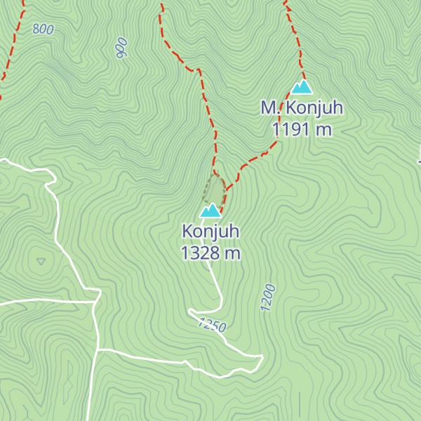 Map of Konjuh