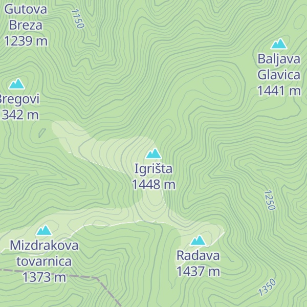 Map of Igrišta