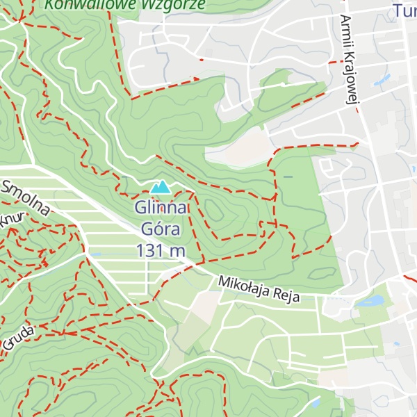Map of Zajęcze Wzgórze