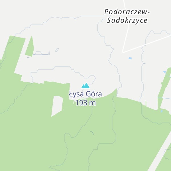 Map of Łysa Góra