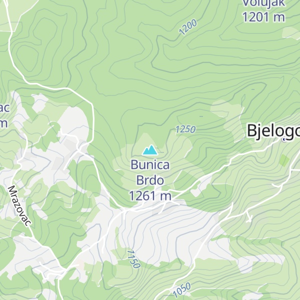 Map of Bunica Brdo