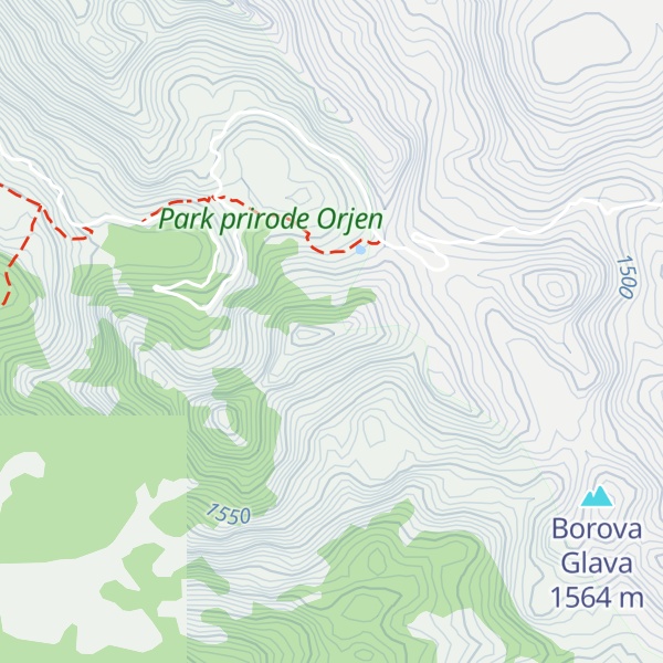 Map of Orjen