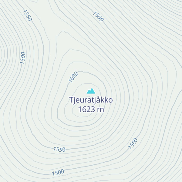 Map of Tjeuratjåkko