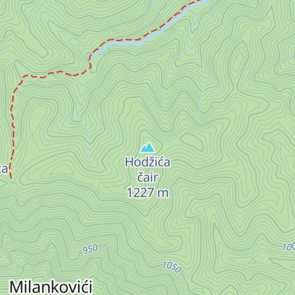 Map of Hodžića čair