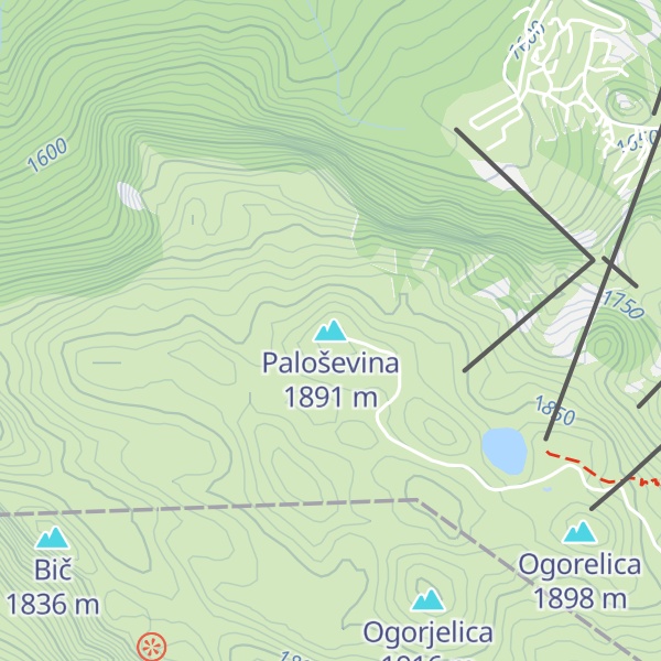 Map of Paloševina